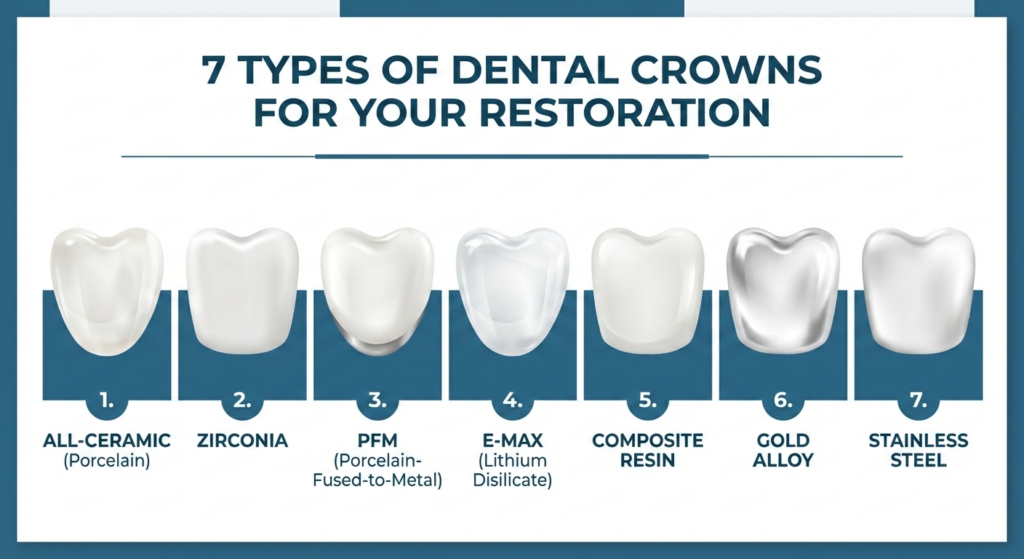 types of dental crowns