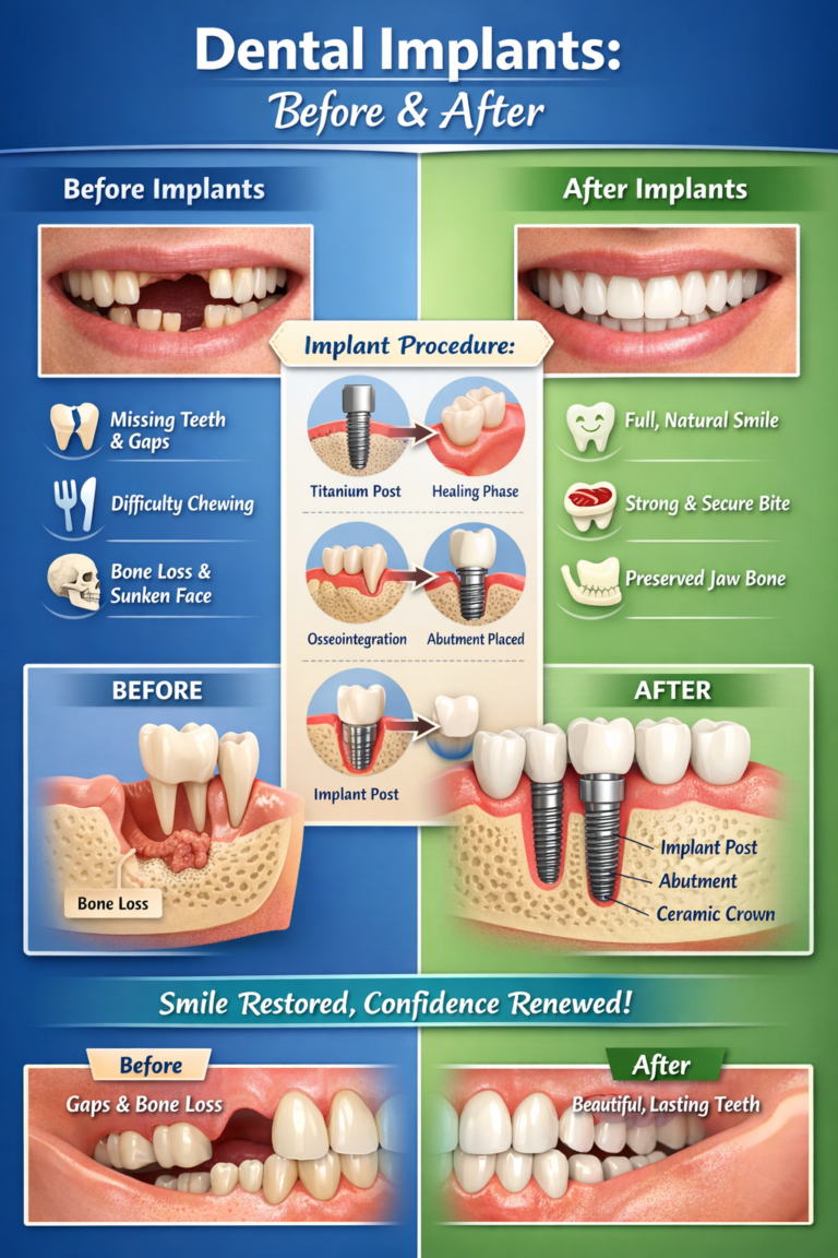 Dental Implants Before and After