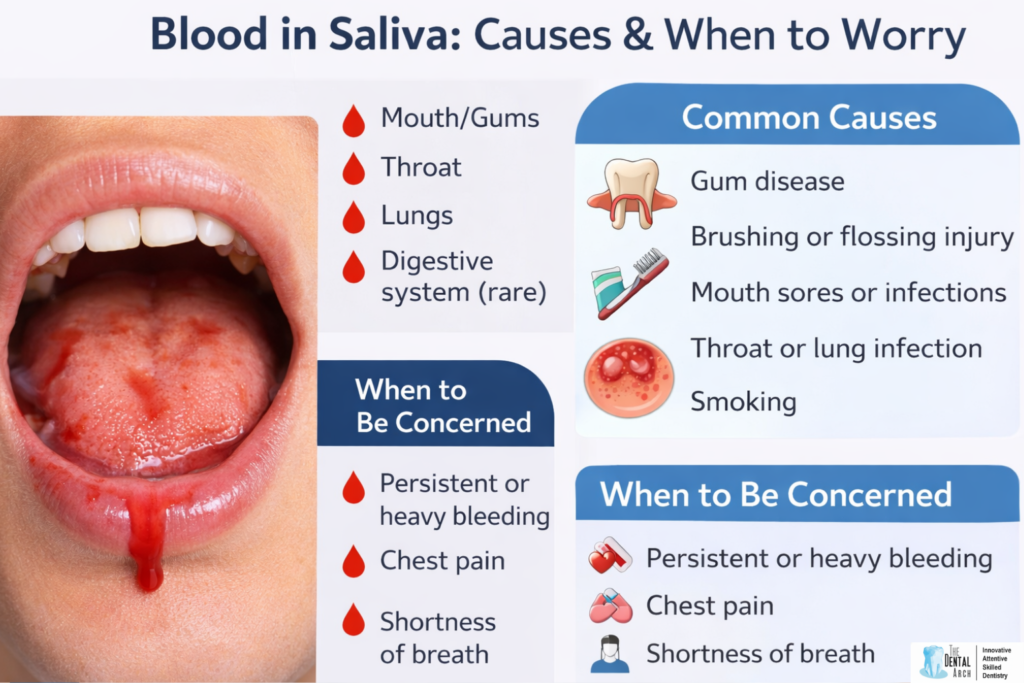 Blood in Saliva
