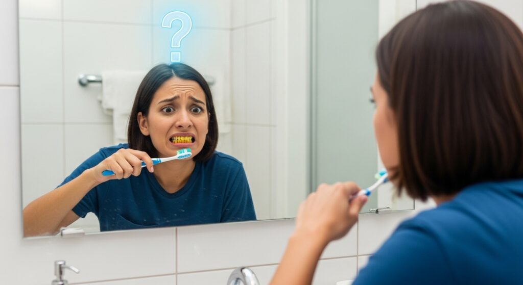 Why are my teeth yellow when i brush them everyday