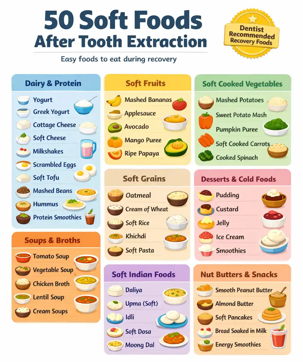 50 Soft Foods to Eat After Tooth Extraction