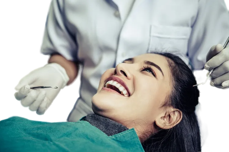 Final results after teeth whitening in mumbai