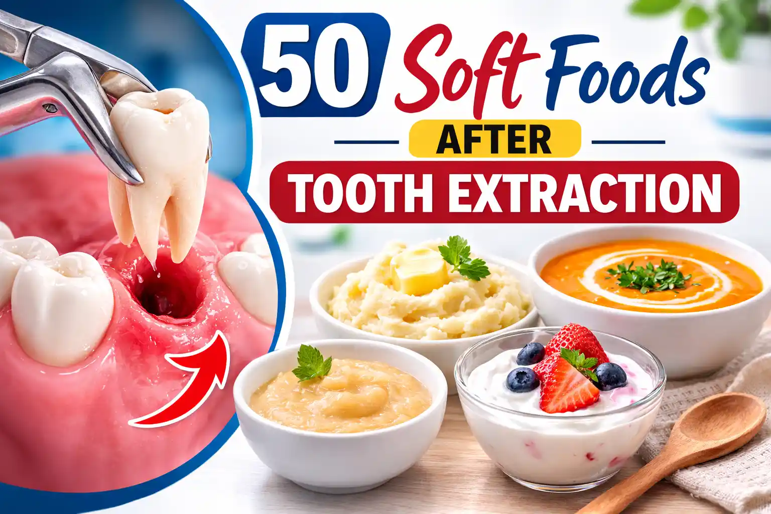 Soft foods to eat after tooth extraction