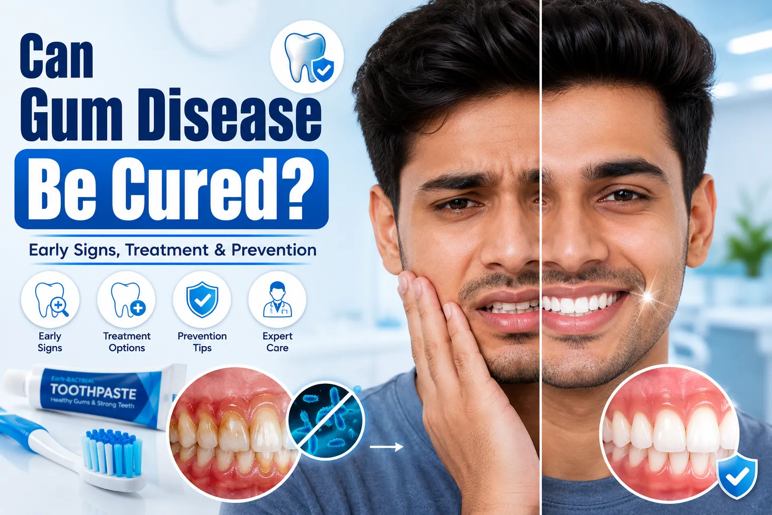 can gum disease be cured
