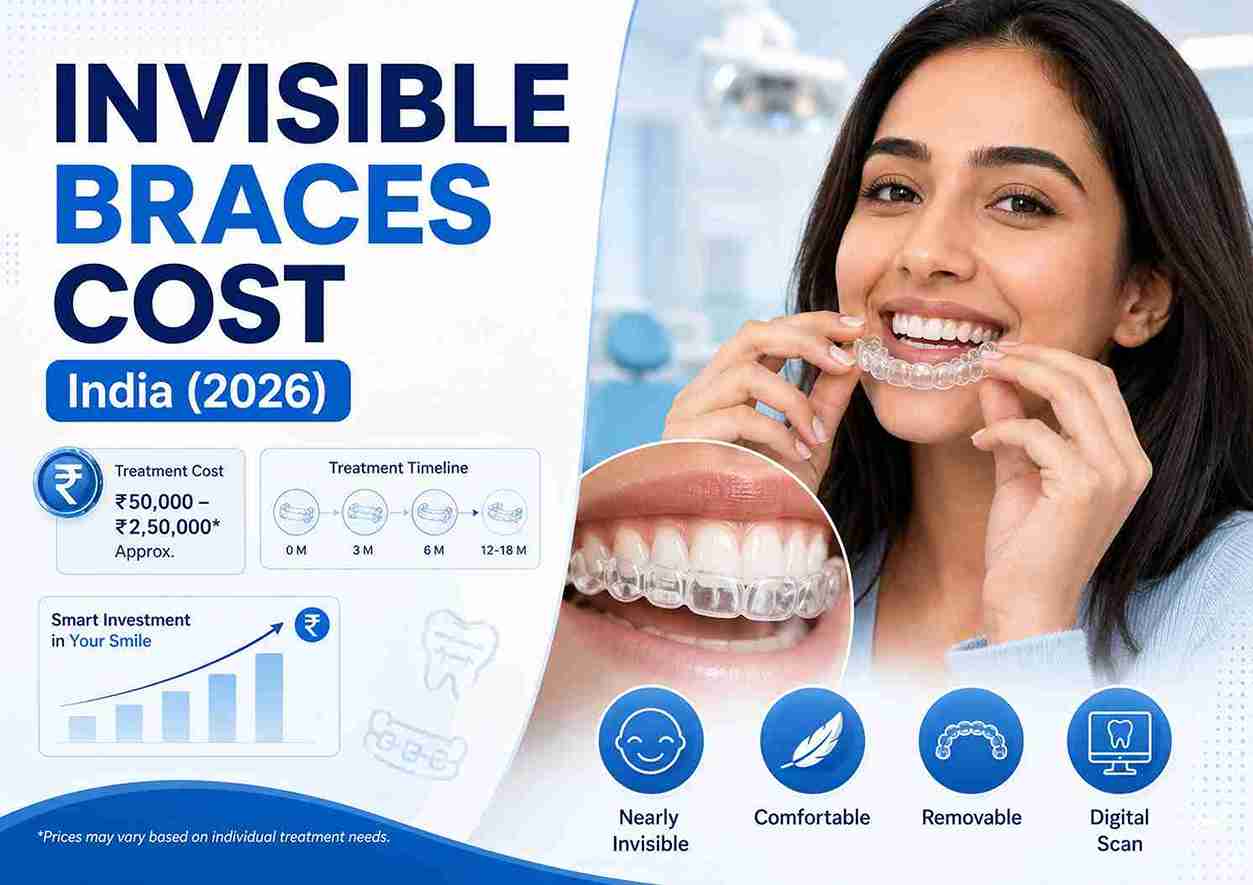Invisible braces cost in India with clear aligners and treatment price guide