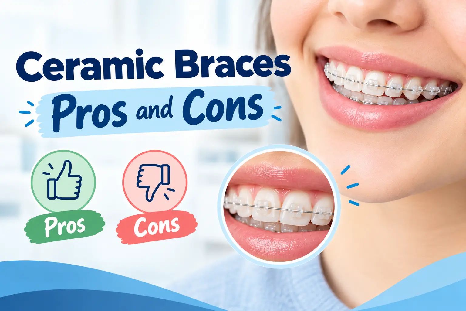 Ceramic braces pros and cons